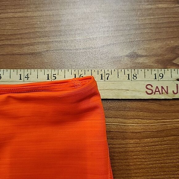 Athleta Ultimate Stash Pocket Shorts Womens Size 2X Orange 4.5" Gym Run Pull On - Picture 6 of 9